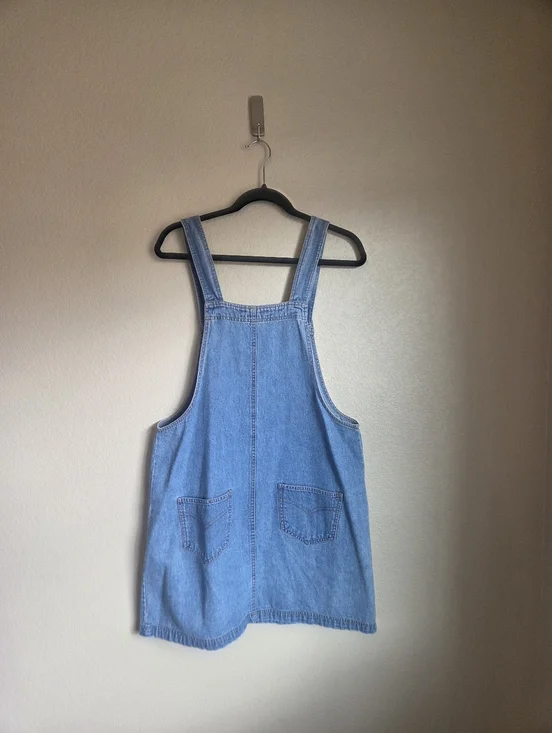 Vintage Sienna Denim Overall Dress Size Large - Picture 3 of 8